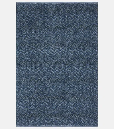 Missoni Azul Zigzag Cotton Terry Beach Towel
