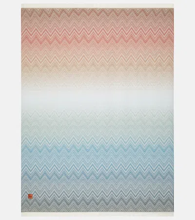 Missoni Ciro Zigzag Fringed Wool Throw