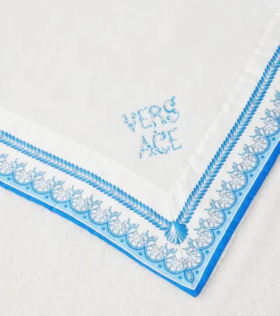 Versace Home Underwater Barocco Cotton Terry Beach Towel