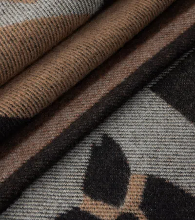 Gucci Jacquard Wool And Cashmere Blanket