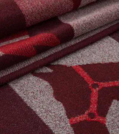 Gucci Jacquard Wool And Cashmere Blanket