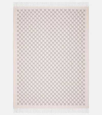 Gucci Gg Wool And Cashmere Blanket