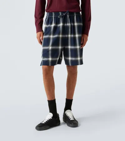 Acne Studios Checked Pattern Button-down Shirt In Blue