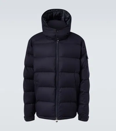 Moncler Men Montgenevre Virgin Wool Down Jacket In Black