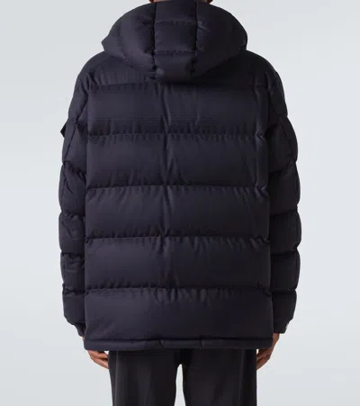 Moncler Men Montgenevre Virgin Wool Down Jacket In Black