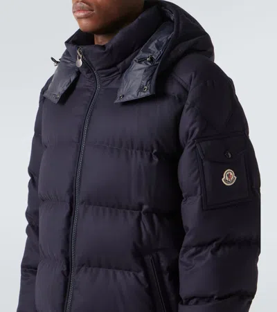 Moncler Men Montgenevre Virgin Wool Down Jacket In Black