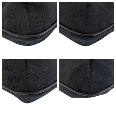 Pre-owned Gucci Black Gg Canvas Pochette Shoulder Bag ()