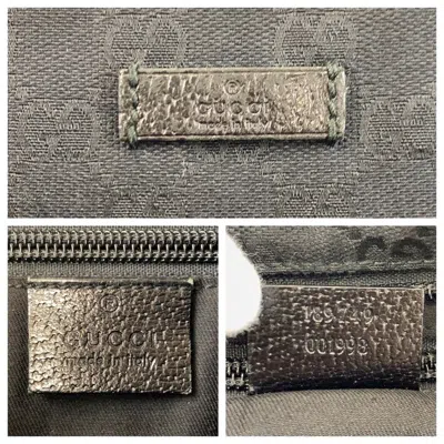 Pre-owned Gucci Black Gg Canvas Pochette Shoulder Bag ()