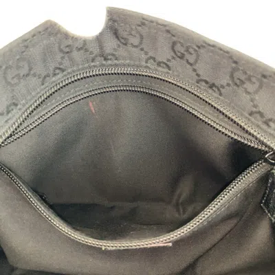 Pre-owned Gucci Black Gg Canvas Pochette Shoulder Bag ()