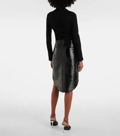 Courrèges Skirt Cotton Blend Asymmetric Hem