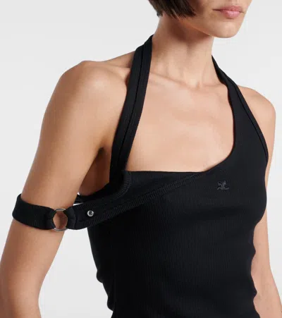 Courrèges Courreges Women Asymmetrical Tank Top In Black