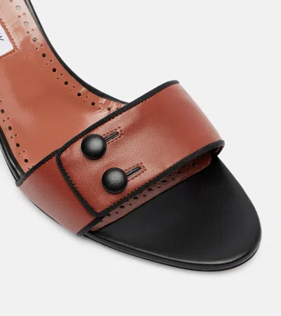 Manolo Blahnik Muluka 70 Leather Mules