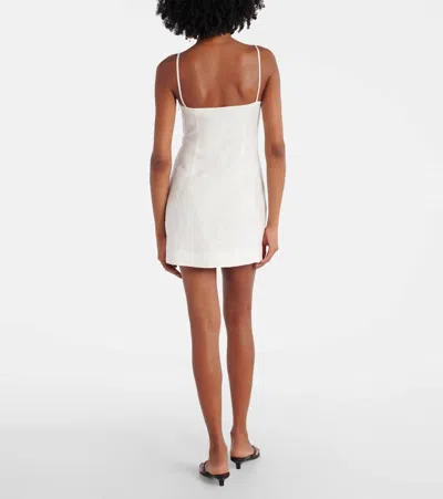 Sir Alessandra Embroidered Linen Minidress