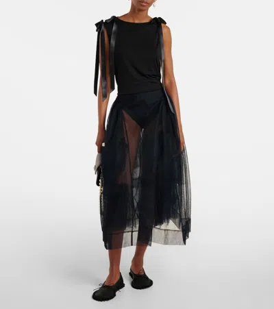 Simone Rocha Tulle Midi Skirt