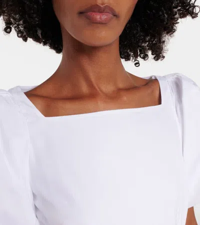 Simone Rocha Womens White Tutu Puffed-sleeves Cotton-poplin Detail Dress In White