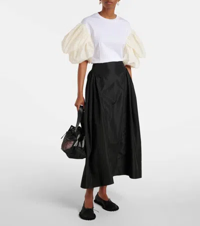 Simone Rocha Taffeta Midi Skirt
