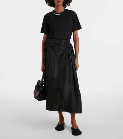 Simone Rocha Embellished Cotton Jersey T-shirt