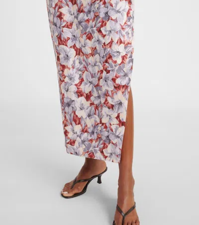 Posse Rosalie Floral Linen Maxi Dress
