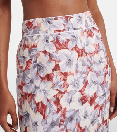 Posse Emma Floral Linen Maxi Skirt