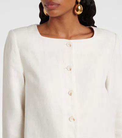 Posse Emma Cropped Linen Jacket
