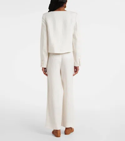 Posse Emma Cropped Linen Jacket