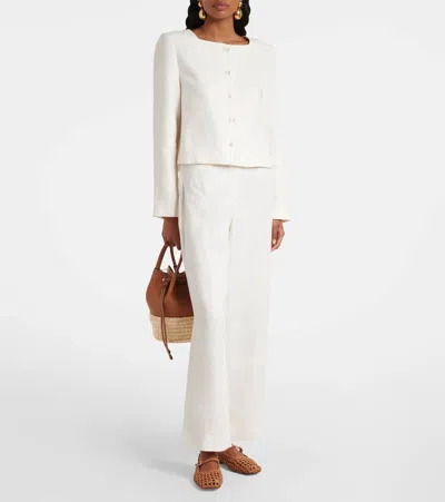 Posse Emma Cropped Linen Jacket