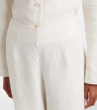 Posse Noelle Linen Wide-leg Pants