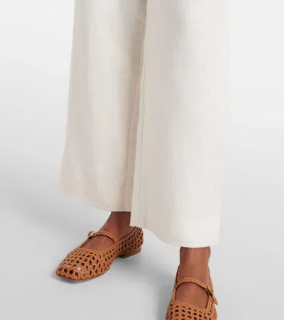 Posse Noelle Linen Wide-leg Pants