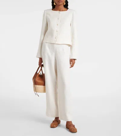 Posse Noelle Linen Wide-leg Pants