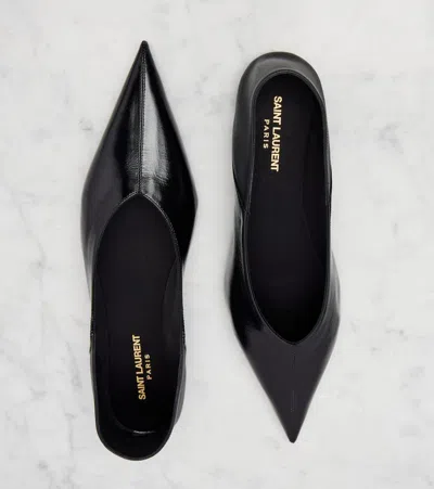 Saint Laurent Carolyn Nappa Ballerina Flats Women