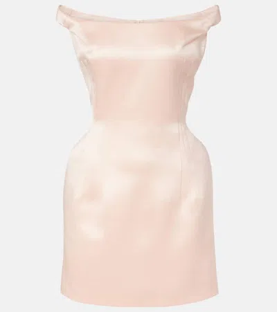 Magda Butrym Silk Satin Minidress