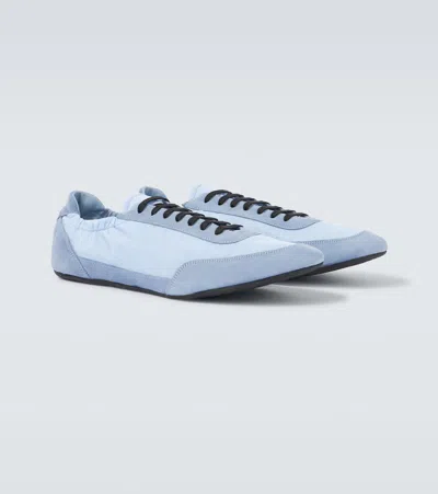 Prada Collapse Re-nylon And Suede Sneakers