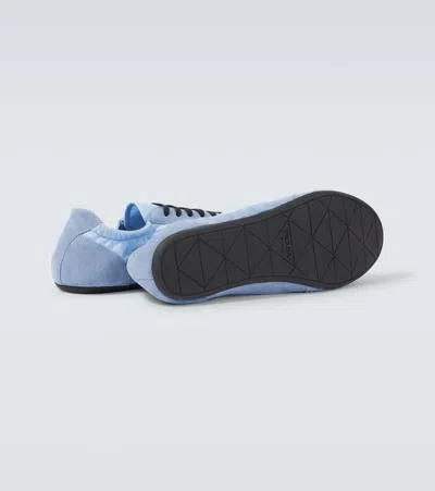 Prada Collapse Re-nylon And Suede Sneakers