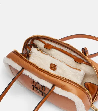 Miu Miu Arcadie Medium Leather Tote Bag