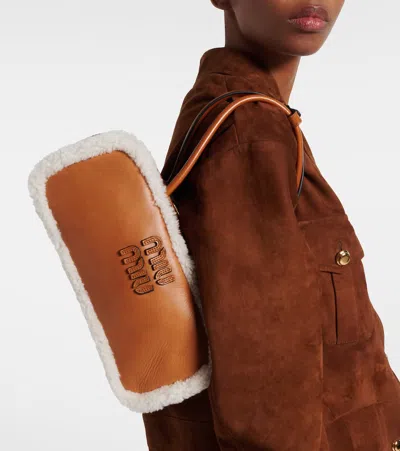 Miu Miu Arcadie Medium Leather Tote Bag
