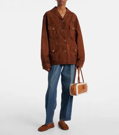 Miu Miu Arcadie Medium Leather Tote Bag