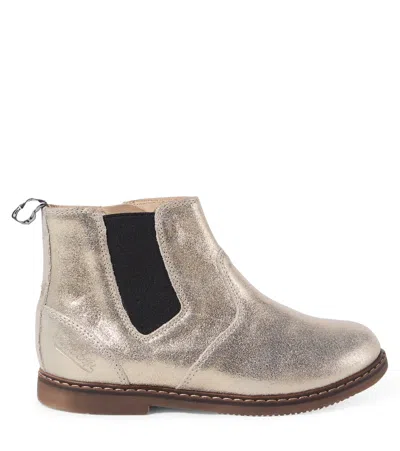 Pom D'api City Jodzip Metallic Leather Chelsea Boots In Metallic