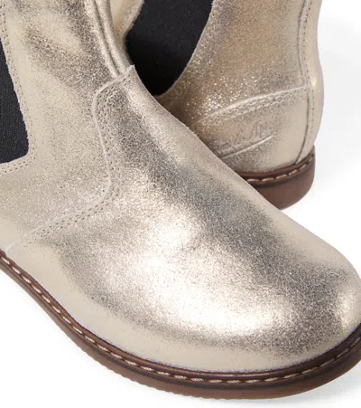 Pom D'api City Jodzip Metallic Leather Chelsea Boots In Metallic