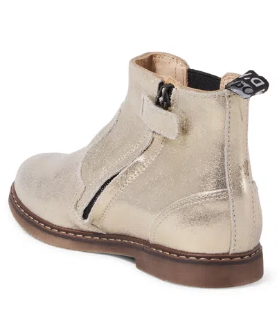 Pom D'api City Jodzip Metallic Leather Chelsea Boots In Metallic