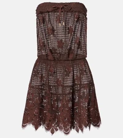 Melissa Odabash Isla Cotton-blend Lace Minidress