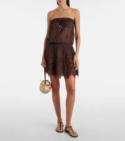 Melissa Odabash Isla Cotton-blend Lace Minidress