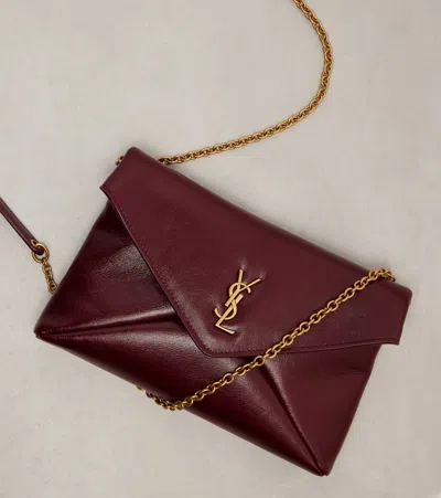 Saint Laurent Cassandre Mini Leather Crossbody Bag