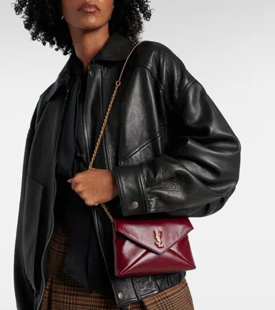 Saint Laurent Cassandre Mini Leather Crossbody Bag