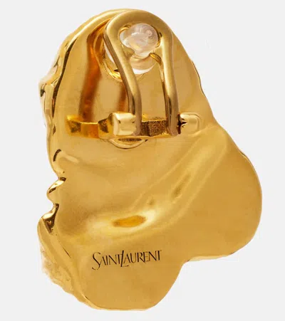 Saint Laurent Bubble Embellished Clip-on Earrings
