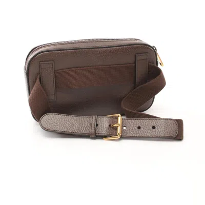 Pre-owned Gucci Brown Multi-color Leather Fanny Pack Sling Bag ()