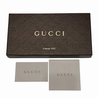 Pre-owned Gucci Brown Pink Gg Canvas Leather Long Wallet (bi-fold) () In Multi