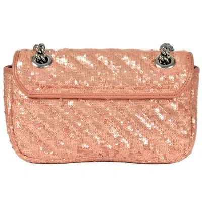 Pre-owned Gucci Pink Spangles Leather Shoulder Bag ()