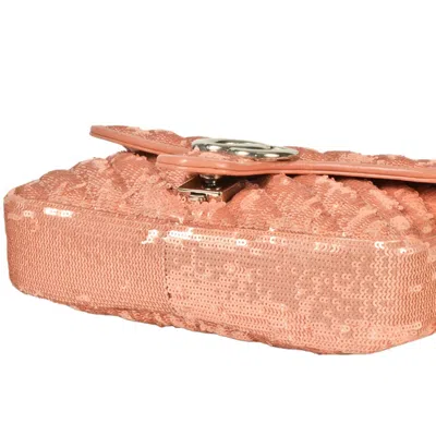 Pre-owned Gucci Pink Spangles Leather Shoulder Bag ()