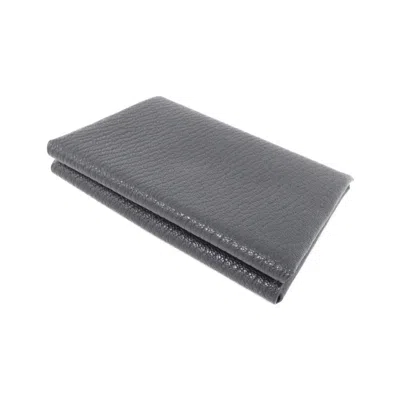 Pre-owned Hermes Black Chevre Leather Coin Purse/coin Case ()