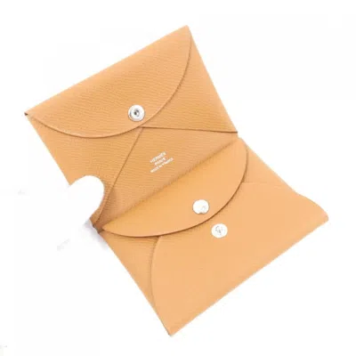 Pre-owned Hermes Brown Epsom Leather Coin Purse/coin Case ()